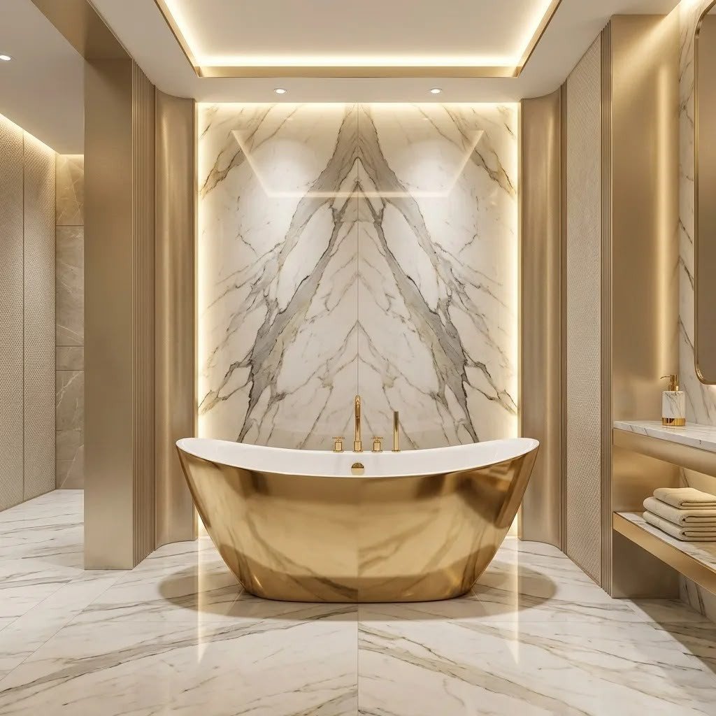 Luxury Double Slipper Freestanding Bathtub - Modern Elegance & Ultimate Comfort