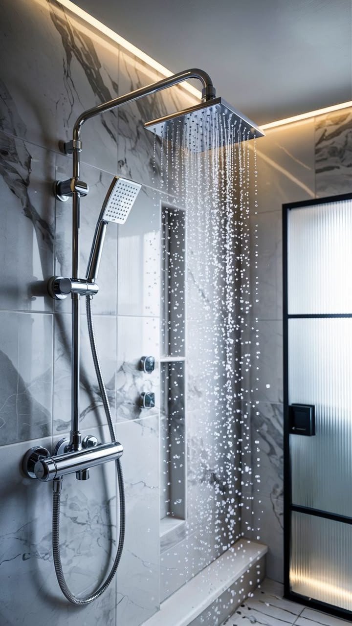 Luxury Rainfall Shower System - Spa Experience at Home