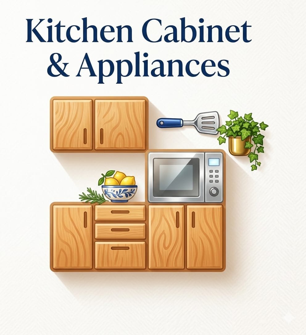 Kitchen Cabinet & Appliances