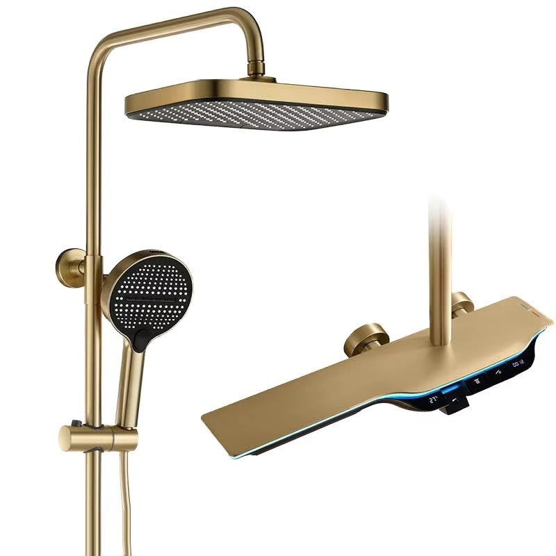 Digital Thermostatic Shower Mixer System with LED Display & Temperature Control