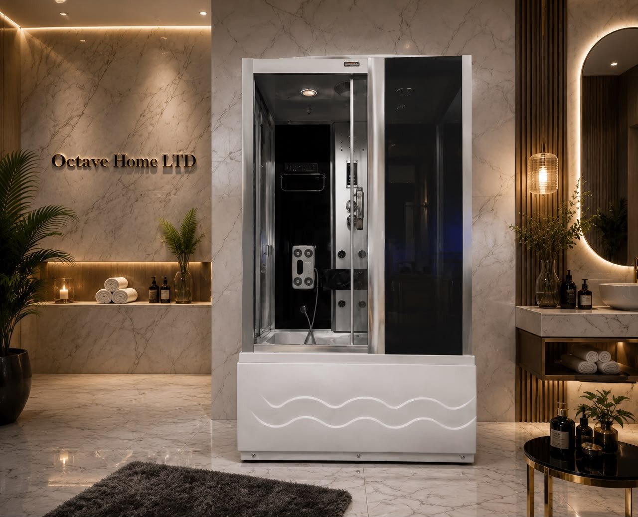 Premium Executive Steam Shower Room (Luxury Edition – High Base)