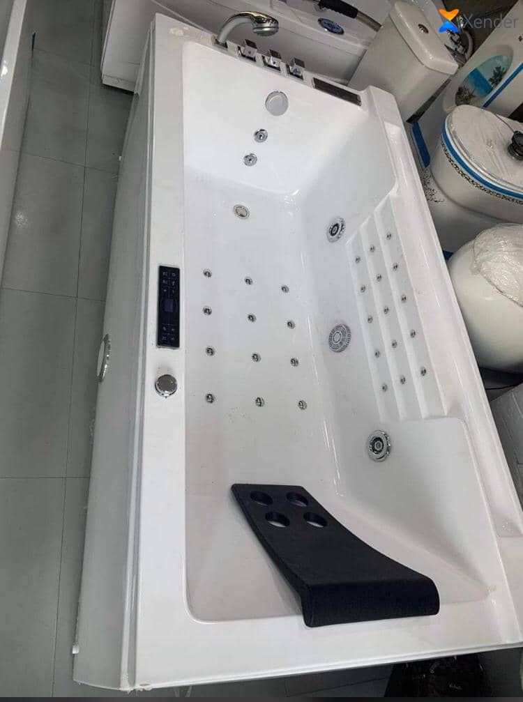 Luxury Single/ Douyble-Seater Acrylic Whirlpool Jacuzzi Bathtub – Smart Hydrotherapy & LED Spa Experience