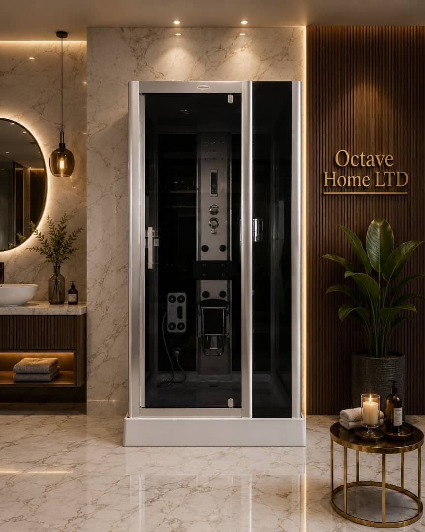 Premium Luxury Steam Shower Room (Executive Square Model – Pull-Out Door)